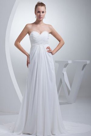 Moderno Vestido de Novia de Sin cintura de Sala de Escote Corazón de Criss Cross - Foto 1