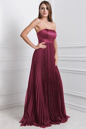 Robe demoiselle d'honneur en chiffon fermeutre eclair de lotus de bustier ligne a - Photo 3