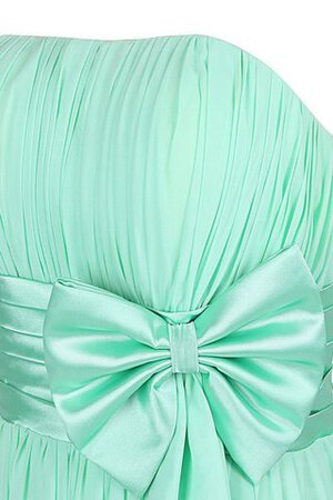 A-Linie Ärmelloses Chiffon bodenlanges Elegantes Brautjungfernkleid mit natürlicher Taille - Bild 4