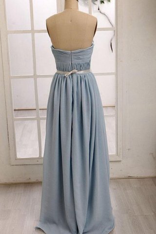 Chiffon Reißverschluss normale Taille A-Line Brautjungfernkleid mit Rüschen - Bild 2