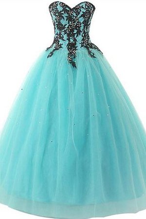 Abito Quinceanera Ball Gown con paillette Cerniera Cuore in pizzo in Paillette - Foto 1