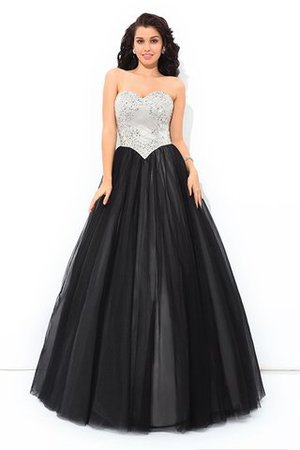 Paillettenbesetztes Ärmelloses Normale Taille Duchesse-Linie Anständiges Quinceanera Kleid - Bild 3