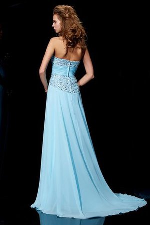 Normale Taille Perlenbesetztes Sweep Train A-Linie Schick Abendkleid - Bild 2