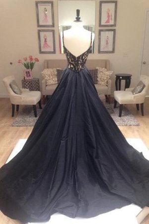 Robe de bal longue de princesse de col en v a-ligne avec perle - Photo 3