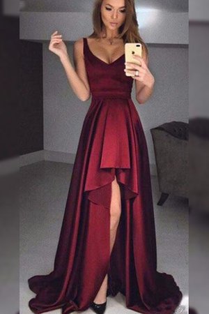 Robe de soirée à la mode de princesse de lotus en satin larges bretelles - Photo 1