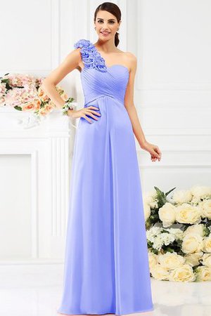 Robe demoiselle d'honneur avec sans manches en chiffon avec zip ligne a jusqu'au sol - Photo 16