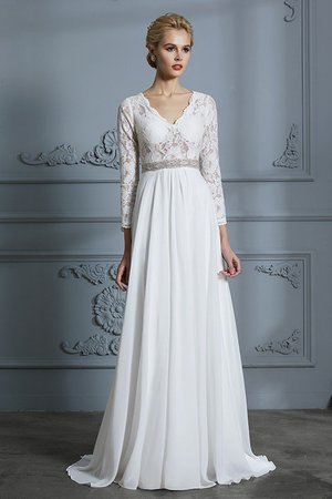 Robe de mariée au jardin de princesse pétillant plissé longue - Photo 1