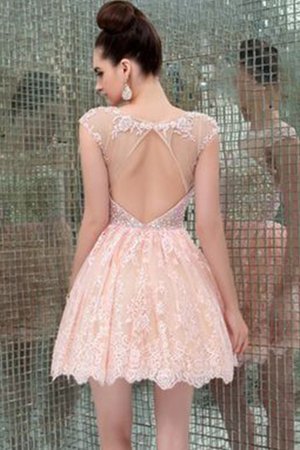 Robe fête de la rentrée enchanteur ligne a avec perle naturel courte - Photo 2