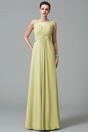 Robe demoiselle d'honneur longue jusqu'au sol de princesse avec chiffon ruché - Photo 8