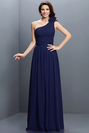 Robe demoiselle d'honneur longue en chiffon au drapée jusqu'au sol fermeutre eclair - Photo 10