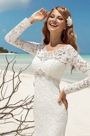 Robe de mariée simple romantique elégant de sirène a plage - Photo 3