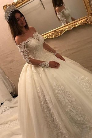 Abito da sposa radiosa con piega stravagante con perline bellissima a chiesa - Foto 2