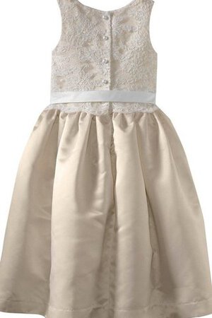 Robe de cortège enfant appliques avec sans manches avec nœud ligne a - Photo 2