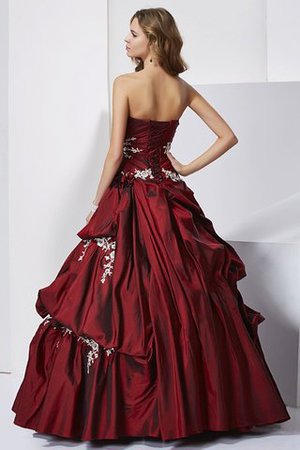 Taft Duchesse-Linie Anständiges Bodenlanges Quinceanera Kleid mit Rücken Schnürung - Bild 2