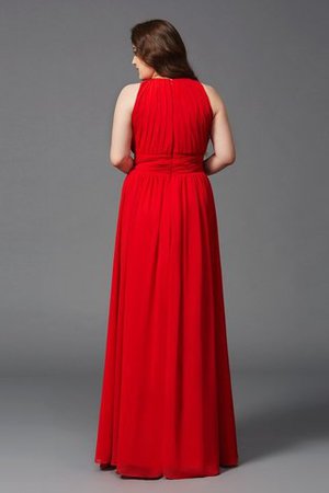 Robe de bal solennelle avec chiffon jusqu'au sol manche nulle avec zip - Photo 2