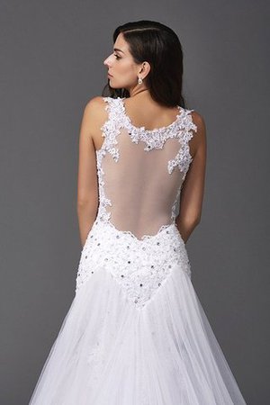 Robe de mariée longue delicat avec perle bandouliere spaghetti avec sans manches - Photo 6