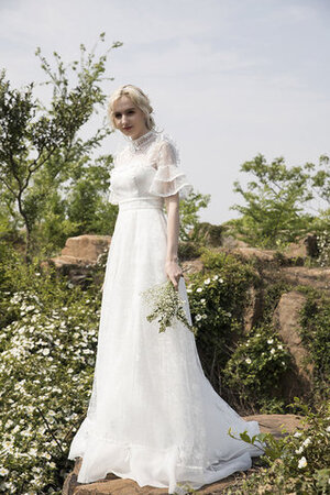 Abito da sposa convenzionale scintillante in pizzo stravagante spazzola treno a terra - Foto 2