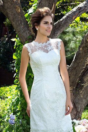 Clasico Vestido de Novia de Corte princesa de Apliques de Natural - Foto 7