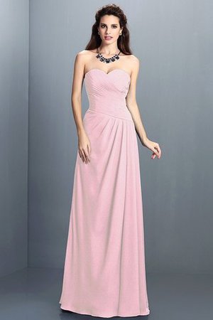 Robe demoiselle d'honneur longue plissé de princesse avec fronce a-ligne - Photo 22