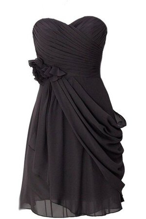 Empire Taille A Linie Chiffon mini Cocktailkleid mit Reißverschluss - Bild 2