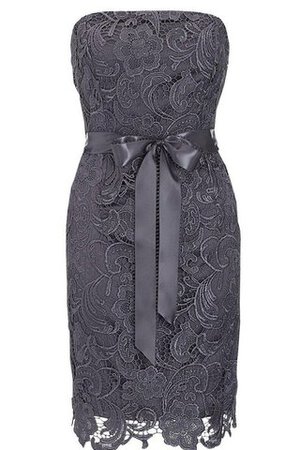 Robe de cocktail manche nulle avec nœud de tour de ceinture en haute de bustier avec zip - Photo 1