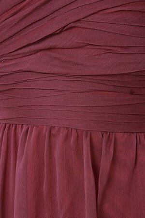 One Schulter Chiffon gerüschtes langes Brautjungfernkleid - Bild 9