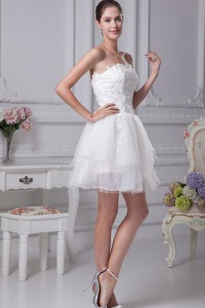 Abito dal Dolce Sedici Senza Maniche A-Line mini con Applique in Tulle - Foto 4