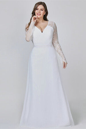 Abito da sposa in pizzo oversize a-line splendente pomposo originale - Foto 3