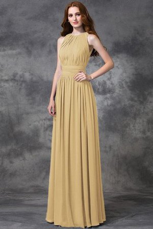 Robe demoiselle d'honneur longue fermeutre eclair avec chiffon ligne a de princesse - Photo 6