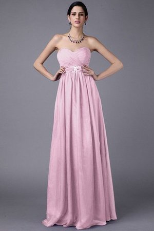 Robe demoiselle d'honneur naturel plissé de princesse avec fronce a-ligne - Photo 20