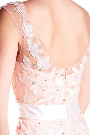 Robe de bal elégant en tulle decoration en fleur avec zip avec perle - Photo 3