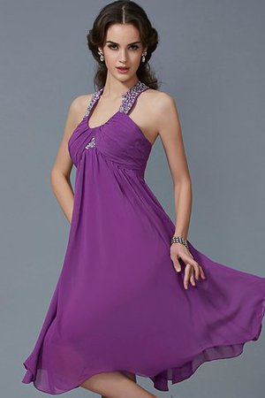 Sencillo Vestido de Noche de Corte princesa de Sin mangas de Escote halter - Foto 1