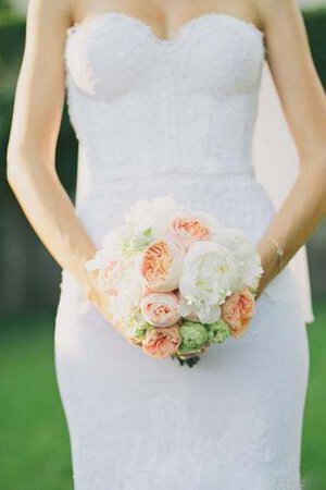 Abito da Sposa Romantico Coda A Strascico Cattedrale in pizzo Schiena Nuda in Tulle seducente - Foto 5