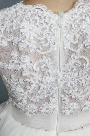 Abito da Sposa Moderno sogno con Piega retro Coda A Strascico Corto A-Line - Foto 4