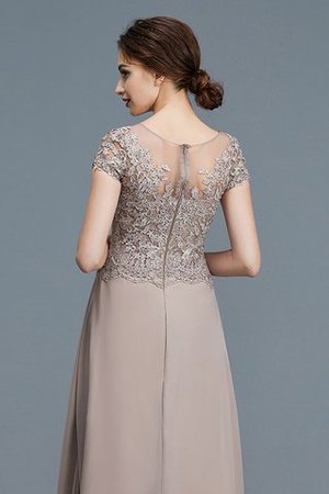 Abito mamma Sposa con Manica Corte Principessa Naturale Tondo in Chiffon - Foto 8