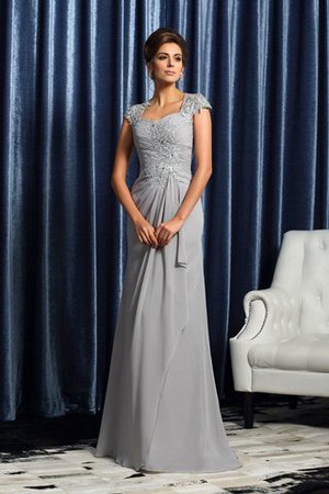 Abito mamma Sposa con Applique in Chiffon Cerniera Tubino Spazzola Treno - Foto 1