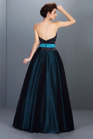 Robe de quinceanera longue dos nu manche nulle de bustier satin tissé extensible - Photo 2