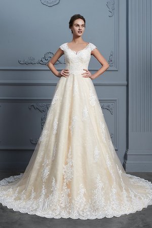 Abito da sposa moderno eccitante coda a strascico corto convenzionale seducente ball gown - Foto 4