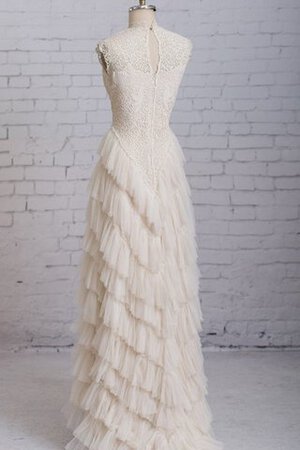 Robe de mariée solennelle romantique ligne a elevé avec gradins - Photo 3