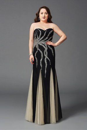 Robe de bal attirent col en forme de cœur gaine avec perle lache - Photo 3