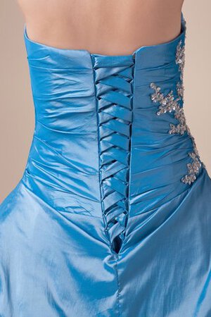 Robe de quinceanera plissage de mode de bal manche nulle ample appliques - Photo 7