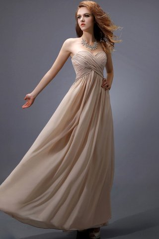 Robe demoiselle d'honneur facile luxueux avec zip avec chiffon croisade - Photo 2