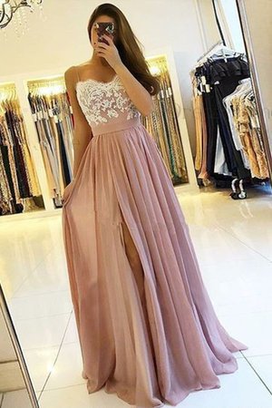 Robe de bal avec chiffon populaire de princesse avec sans manches decoration en fleur - Photo 1