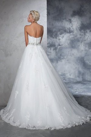 Robe de mariée distinguee intemporel longue de mode de bal avec sans manches - Photo 2