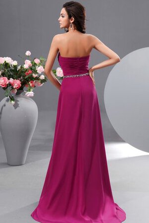 A linie Herz-Ausschnitt Chiffon Paillettenbesetztes Abendkleid mit Empire Taille - Bild 6