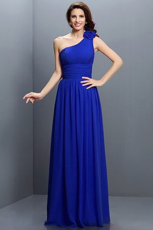 Robe demoiselle d'honneur longue en chiffon au drapée jusqu'au sol fermeutre eclair - Photo 25