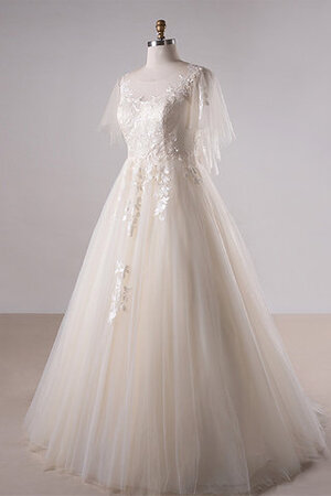 Abito da sposa con applique oversize adorabile a sala in tulle convenzionale - Foto 2