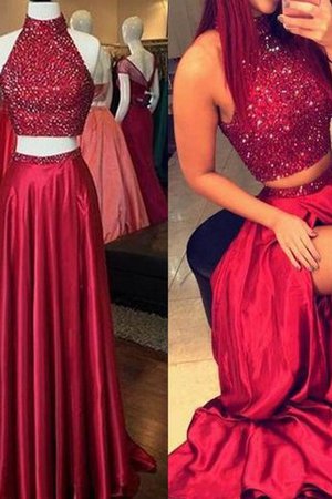 A Linie Taft Prinzessin Sittsames Ballkleid aus Paillette - Bild 1