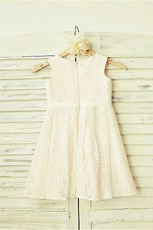 Robe de cortège enfant ligne a au niveau de cou avec zip de princesse avec fleurs - Photo 2