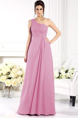 Robe demoiselle d'honneur fermeutre eclair avec chiffon a-ligne de princesse ruché - Photo 21